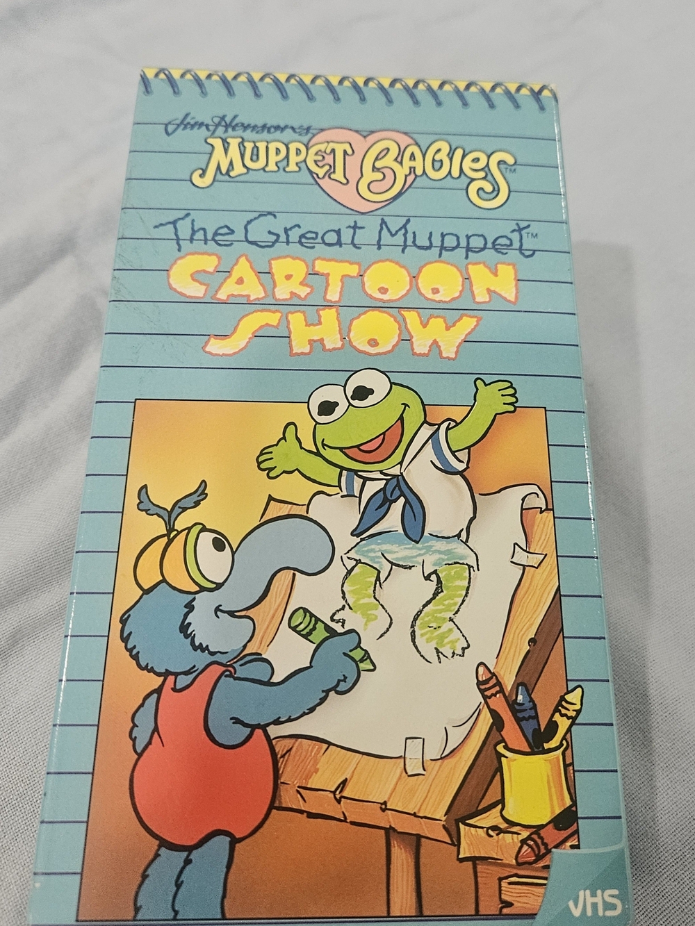 McDonald's Muppet Babies VHS Back Cover — Purple, Green, Pink, Yellow